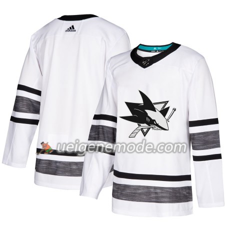 Herren Eishockey San Jose Sharks Trikot Blank 2019 All-Star Adidas Weiß Authentic
